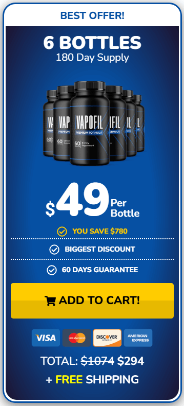 vapofil 6 bottles price